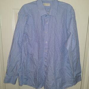 Michael Michael Kors Striped Long Sleeve Button Up Shirt Men’s sz 17.5-34/35.
